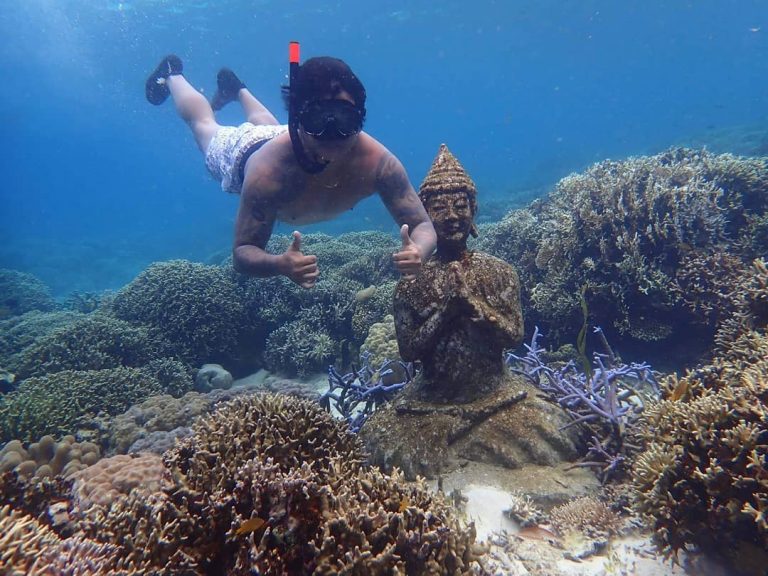 Underwater reef statues Philippines